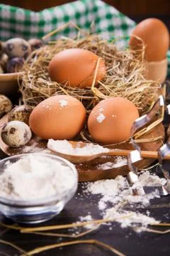 Eggs for easter Stock Photos