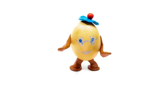 Eggs with emoticons. Stock Photos