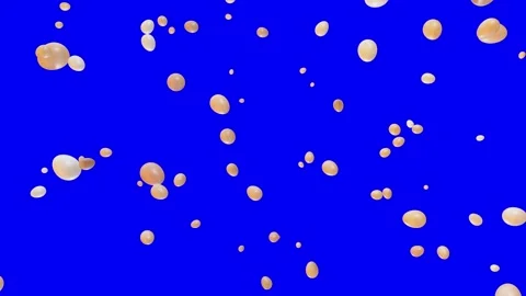 Eggs explosion in slow motion on Blue screen Stock Footage 263466739