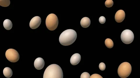 Eggs falling Stock Footage 22007634
