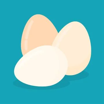 Eggs Flat Icon Stock Illustration