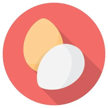 Eggs Flat Icon 스톡 일러스트