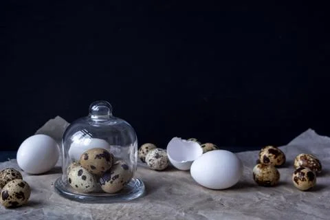 Eggs food background Stock Photos