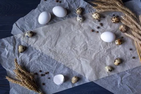 Eggs food background Stock Photos