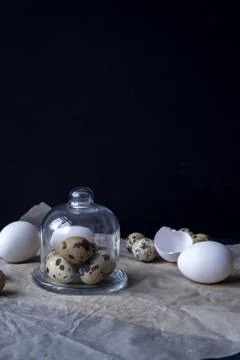 Eggs food background Stock Photos
