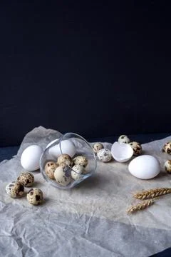 Eggs food background Stock Photos