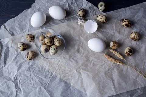 Eggs food background Stock Photos