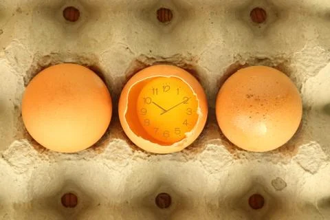 Eggs food time. Stock Illustration