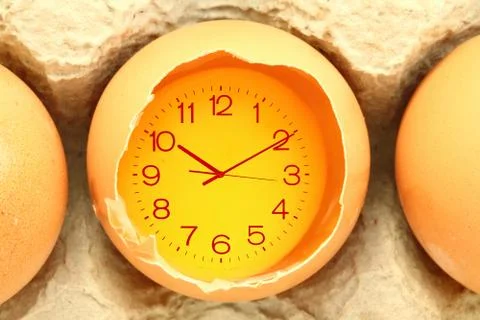 Eggs food time. Stock Illustration