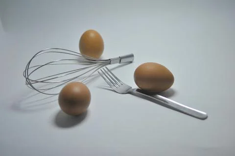 Eggs with friends tools Stock Photos