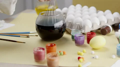 Eggs for the holiday Easter Stock Footage 147424238