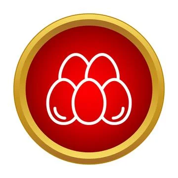 Eggs icon representing breakfast, food, and nutrition Stock Illustration