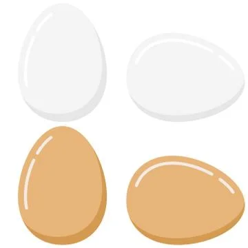 Eggs icon set isolated on white background. Stock Illustration