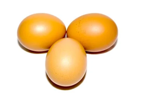 Eggs isolated Stock Photos