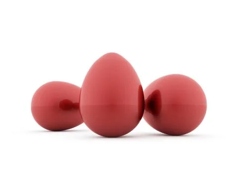 Eggs isolated on white background Stock Illustration