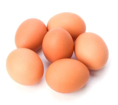 Eggs isolated on white background Stock Photos