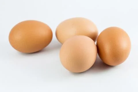 Eggs isolated on white background 스톡 사진