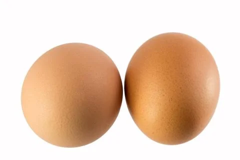 Eggs isolated on white background Stock Photos