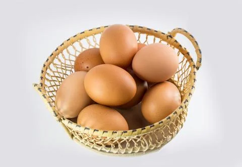 Eggs isolated on white background Stock Photos