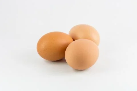 Eggs isolated on white background Stock Photos