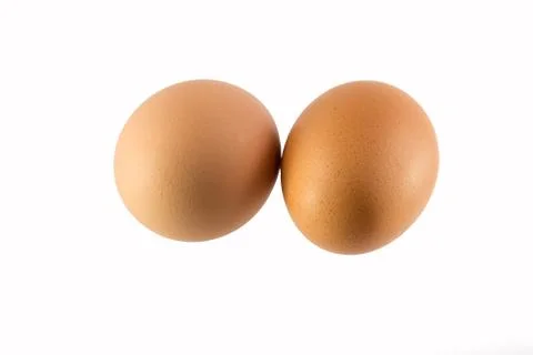 Eggs isolated on white background Stock Photos