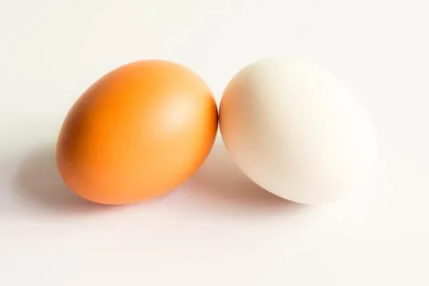 Eggs isolated on white background Stock Photos