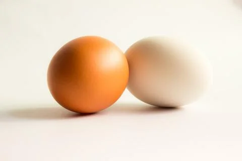 Eggs isolated on white background Stock Photos