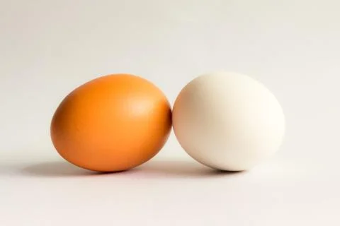 Eggs isolated on white background Stock Photos