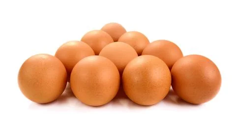 Eggs isolated on white background Foto stock