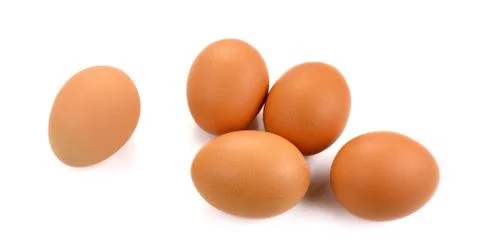 Eggs isolated on white background 스톡 사진