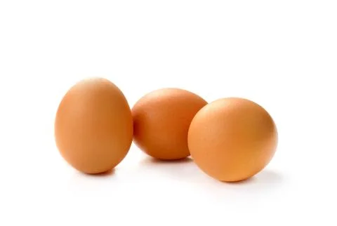Eggs isolated on white background Stock Photos