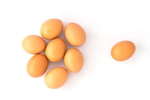 Eggs isolated on white background Foto stock