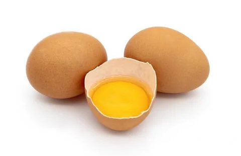 Eggs isolated on a white background Stock Photos