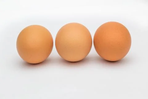 Eggs isolated on white Stock Photos