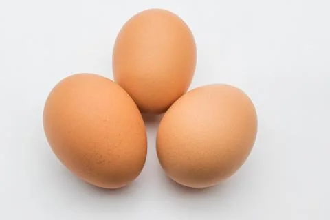 Eggs isolated on white Stock Photos