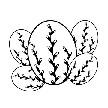 Eggs for a light Easter holiday Stock Illustration