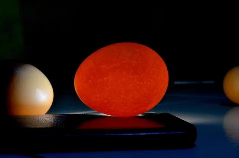 Eggs with light effects Stock Photos