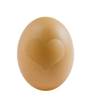 Eggs with love Stock Photos