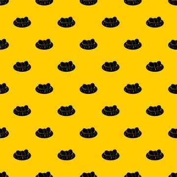 Eggs in the nest pattern vector Illustrazione stock