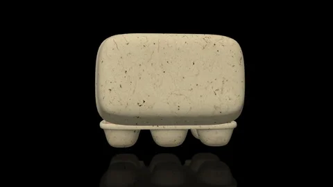 Eggs Pack Turns on itself - loop animation Video stock 251687106