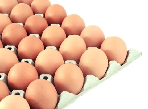 Eggs in the package Stock Photos