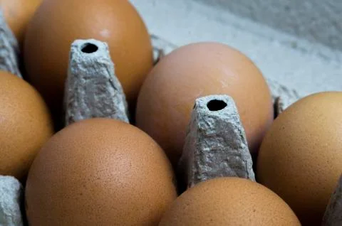 Eggs in the package Foto stock