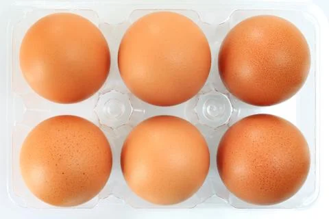 Eggs packed Stock Photos