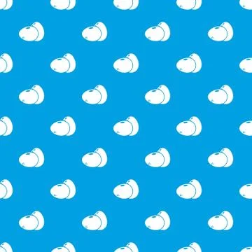 Eggs pattern seamless blue Stock Illustration
