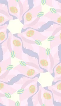 Eggs in Pink Pattern Stock Illustration