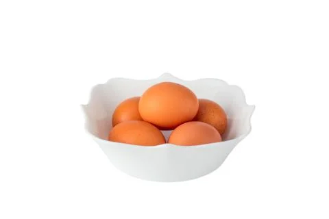 Eggs in a plate Stock Photos