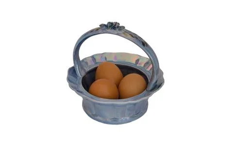 Eggs in Plate Stock Photos