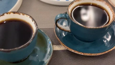 Eggs on plate with two different yolks creating a unique breakfast concept Stock Footage 327810964