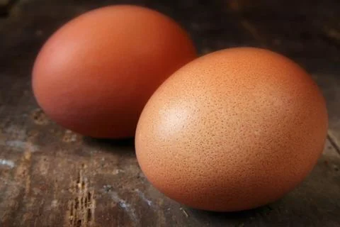Eggs rustic Stock Photos