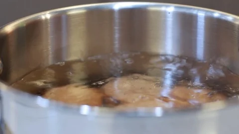 Eggs salad Boiled Eggs  Stock Footage 77080605